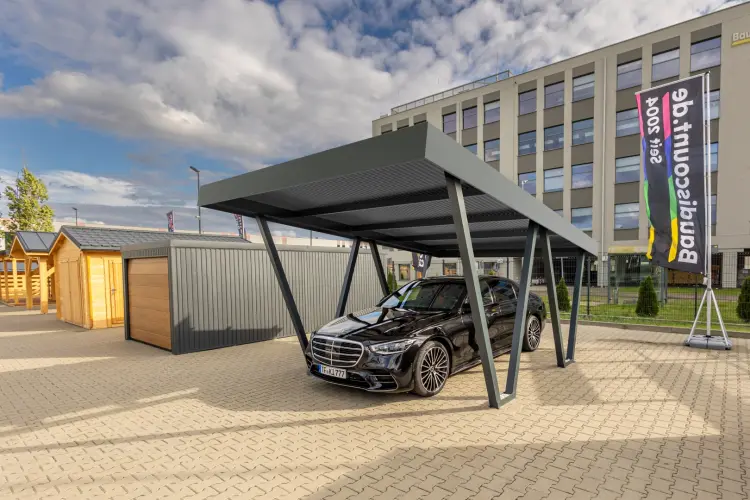 Premium Einzelcarport - STUK - W